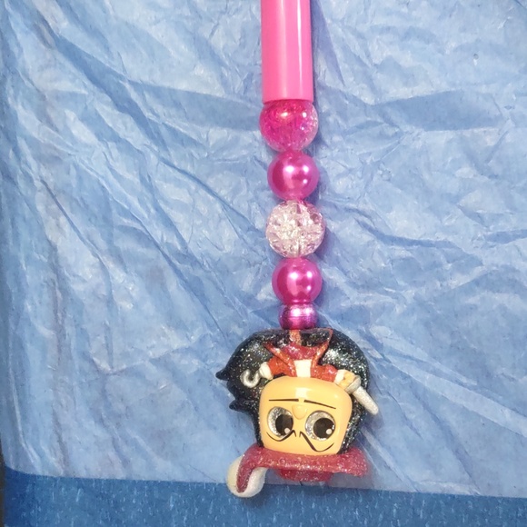 HOMEMADE DISNEY DOORABLE CAPTAIN HOOK TOPPER BEADED PEN REMOVABLE TOPPER - Picture 4 of 7